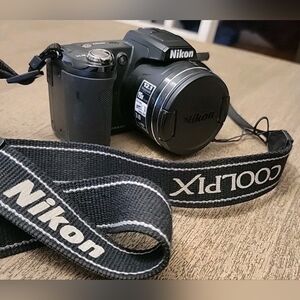 Nikon Coolpix Black Digital Camera - 12.1MP, 15x Optical Zoom